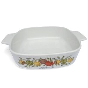 Vintage Corningware Spice of Life L'Echalote 1 Quart Casserole Dish A-1-B